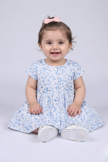 Muted Light Blue Frock