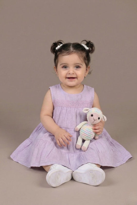 Light Lavender-flared Frock