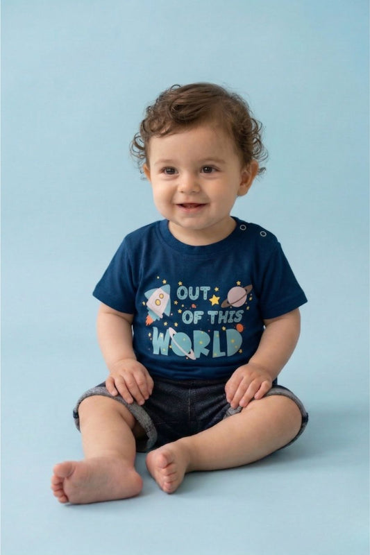 Unisex Tie-dye Printed T-shirt & Shorts Set