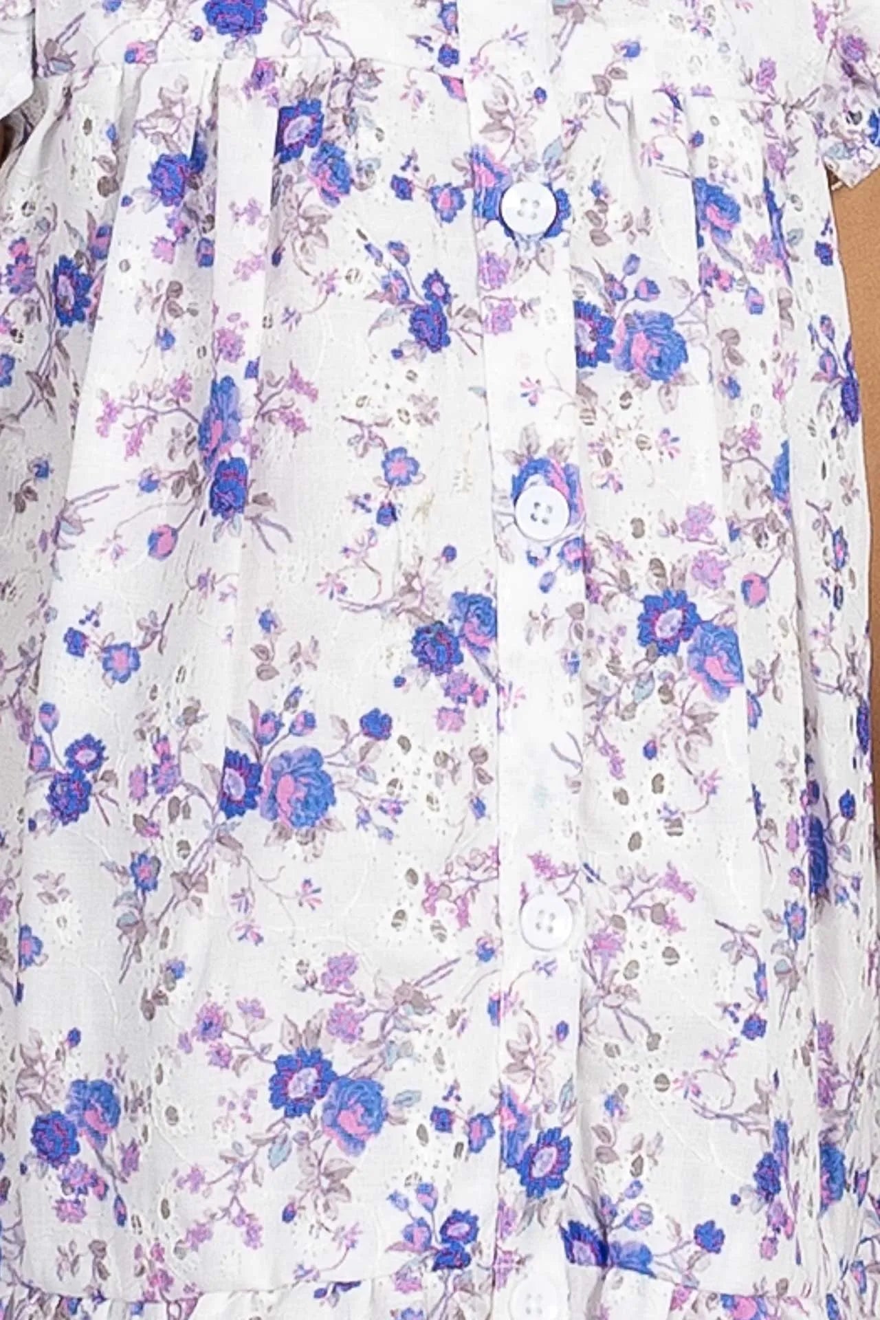 GIRLS COTTON HAKOBA LAVENDER FROCK