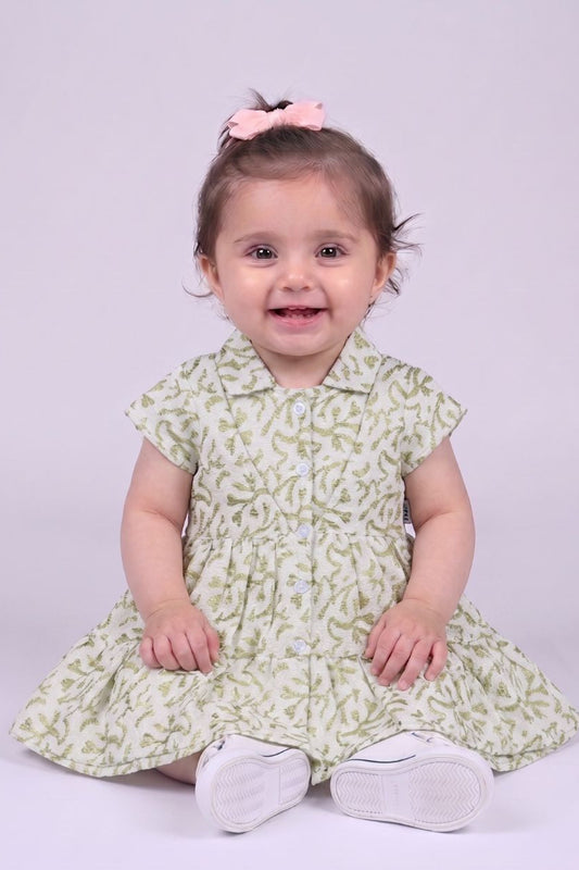 Short-sleeve Toddler Dress For Newborn Girls