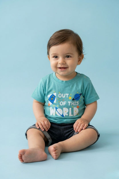 Unisex Tie-dye Printed T-shirt & Shorts Set