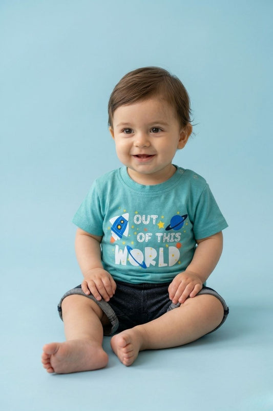 Unisex Tie-dye Printed T-shirt & Shorts Set