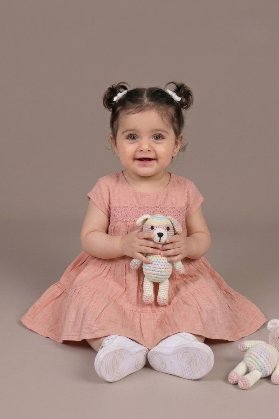 Peach Ruffle Frock